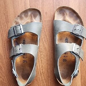 Birkenstock Men Sandals - Olive Green